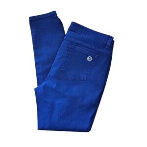 Michael Kors Women’s Deep Blue Denim Skinny Jeans Size 10 Mid Rise Stretch Class